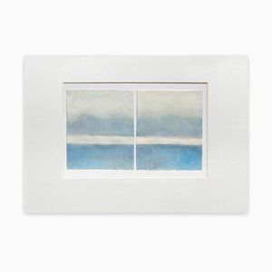 Janise Yntema, Blue on Blue, 2015, Beeswax, Resin and Pigment on Archival Paper