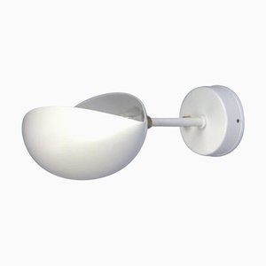 Mid-Century Modern White Eye Sconce by Serge Mouille