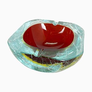 Cuenco grande de cristal de Murano, años 70