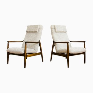 GFM-64 High Back Armchairs by Edmund Homa for GFM, 1960s, Set of 2