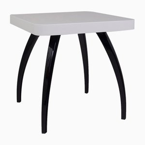 Small Black and White Table by Jindrich Halabala, Czechia, 1940s