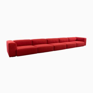 Modular Soft 5-Sitzer Sofa in Rot von Jasper Morrison für Vitra
