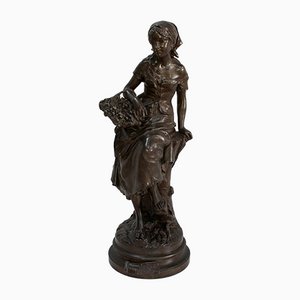 L.E. Cana, Les Cerises, 19th-Century, Bronze