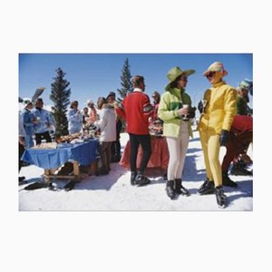 Slim Aarons, Snowmass Gathering, Print on Photo Paper, Framed