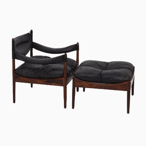 Modus Lounge Chair & Ottoman by Kristian Solmer Vedel for Søren Willadsen Møbelfabrik