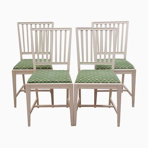 Leksand Chairs in Off-White Paint Finish, Set of 4