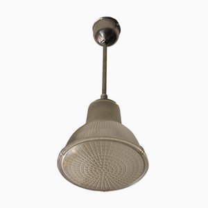 French Industrial Pendant Lamp from Holophane, 1940s