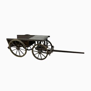 Antique German Goat Cart Farmhouse Wagon with Brakes