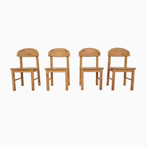 Chaises de Salle à Manger en Pin, Danemark, 1970s, Set de 4