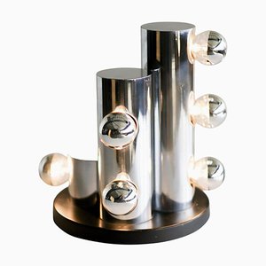 Lampe de Bureau Tube en Chrome, Italie