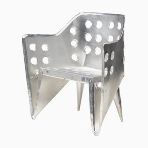 Chaise en Aluminium par Gerrit Rietveld