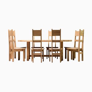 Oregon Pine Dining Set by Roland Wilhelmsson