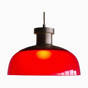 Lampe à Suspension 4017 Rouge par Achille Castiglioni pour Kartell