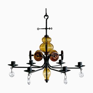 Chandelier by Erik Hoglund for Boda Glassworks