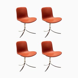Pk9 Chairs by Poul Kjaerholm for Fritz Hansen, Set of 4