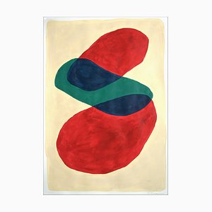 Ryan Rivadeneyra, Shapes Defying Gravity, 2021, Acrylic on Paper