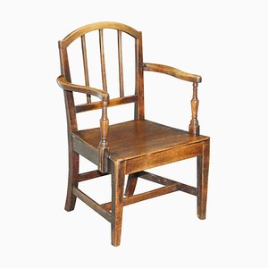 George II Primitive Carver Armchair with Period Repairs, 1760s