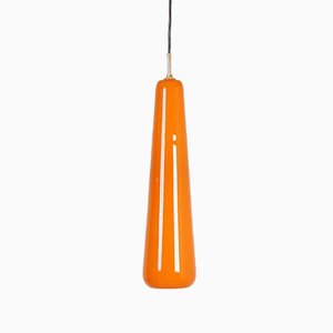 Italian Orange Pendant by Paolo Venini for Venini & C. Murano, 1960s