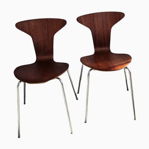 Mid-Century 3105 Mosquito Chairs by Arne Jacobsen for Fritz Hansen Set of 2