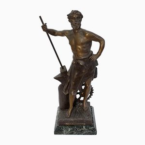 Le Travail, Victor Rousseau, Début 20ème Siècle, Bronze