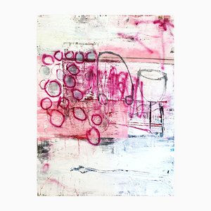 Manuela Karin Knaut, Wanderlust, 2020, acrílico, tinta, esmalte, grafito y pintura en aerosol sobre lienzo