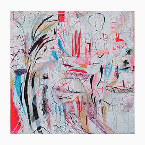 Macha Poynder, Gifts on Sixth, 2018, Acryl & Pastell auf Leinwand