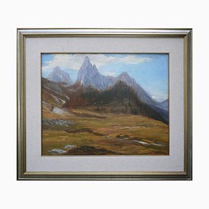 Marcelliano Canciani, Monte Tuglia: Cadore Dolomites, Peinture, Encadré