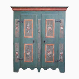 Tyrolean Painted Wardrobe with 2 Doors