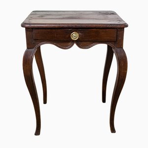 French Louis XV Style Coffee or End Table in Oak, 19th Century