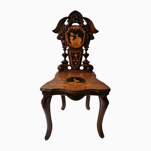 Walnut Chair, Switzerland, Late 19th Century