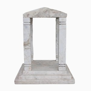 Antique French Marble Temple Curio