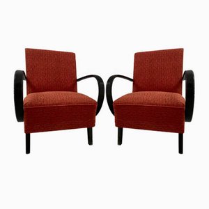Bentwood Armchairs by Jindřich Halabala, 1950s, Set of 2