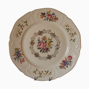 Decorative Floral Plate in Ecru from Rosenthal