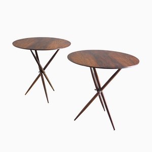 Mid-Century Modern Janete Side Tables by Sergio Rodrigues, Brazil, 1950s, Set of 2