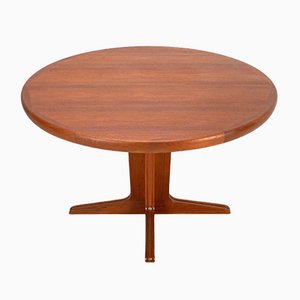 Danish Modern Round Dining Table in Teak with 2 Insert Plates from Spøttrup, 1960s