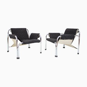 Lounge Chairs by William Chlebo, 1970s, Set of 2