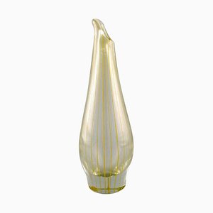 Strict Vase in Art Glass by Bengt Orup for Johansfors, 1960s