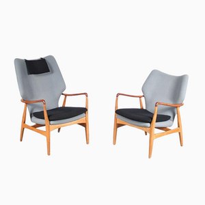 Dutch Lounge Chairs by Aksel Bender Madsen for Bovenkamp, 1950, Set of 2