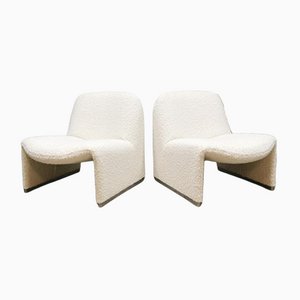 Vintage Lounge Chair by Giancarlo Piretti for Castelli, Set of 2
