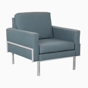Blue Armchair in Knoll Parallel Bar Style