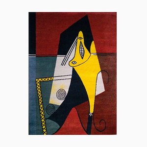 Large La Figura Wool Carpet in the style of Picasso