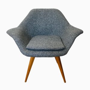 Blauer Bucket Sessel von Miroslav Navratil, 1960er