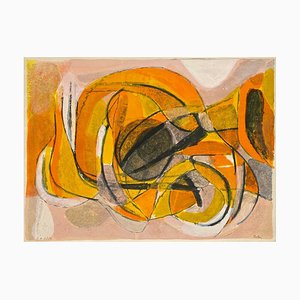 Gustav Bolin, Orange, 1975, Lithographie sur Papier Arches
