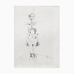 Alberto Giacometti, DLM107 - Femme nue debout, 1958, Lithograph on Rivoli Paper