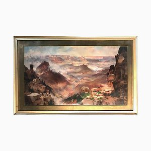 Impresión cromolitográfica de Thomas Moran del Gran Cañón, 1893