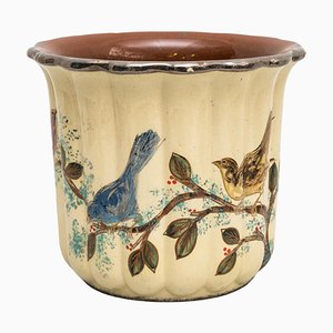 Ceramic Hand Painted Planter by Diaz Costa, Spain, 1960s