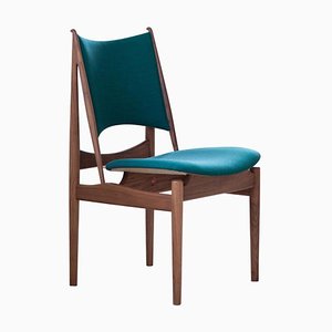 Ägyptischer Stuhl aus Holz und Stoff von Finn Juhl