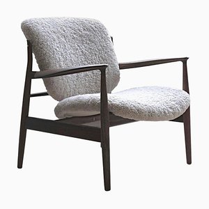 France Chair in Wood and Sheepskin Upholstery by Finn Juhl