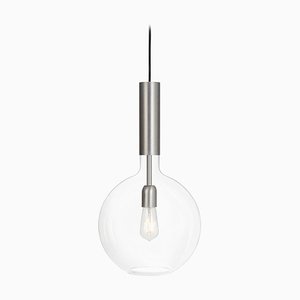Iron & Clear Glass Rosdala Ceiling Lamp by Sabina Grubbeson for Konsthantverk