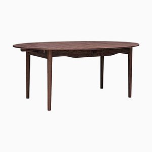 Kleiner silberner Tisch aus Holz von Finn Juhl